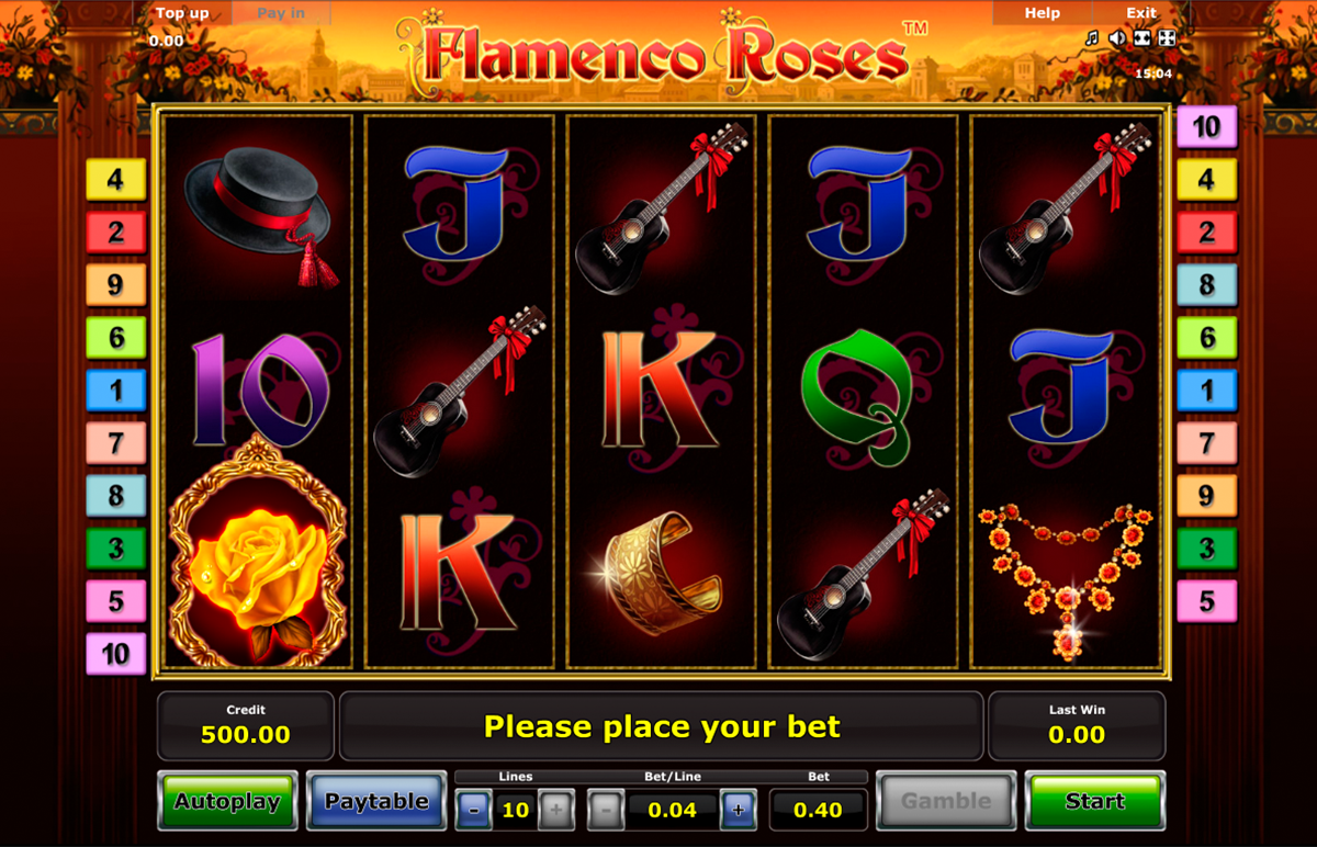 flamenco roses novomatic