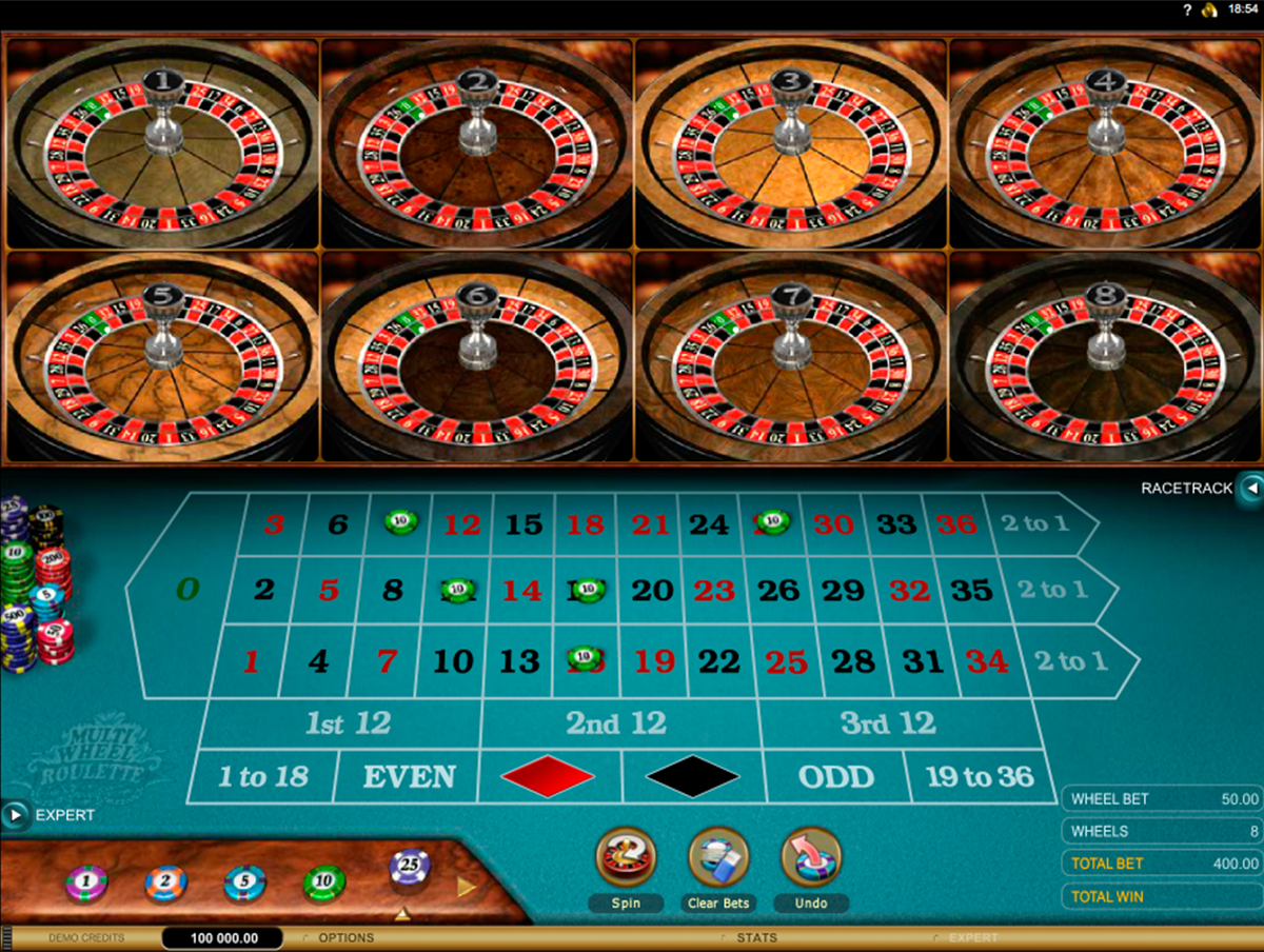 multiwheel european roulette gold series microgaming